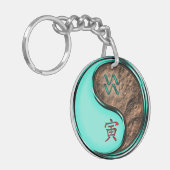 Aquarius & Earth Tiger Schlüsselanhänger (Vorderseite links)