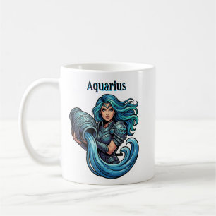 Aquarius-Eigenschaften und Daten Wassermann Kaffeetasse