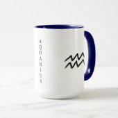 Aquarius-Eigenschaften und Daten  | Wassermann Tasse (VorderseiteRechts)