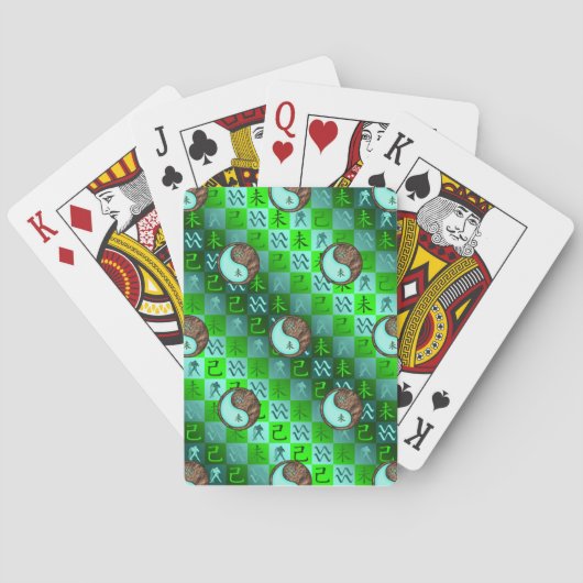 Aquarius & Erdziege Spielkarten (Rückseite)