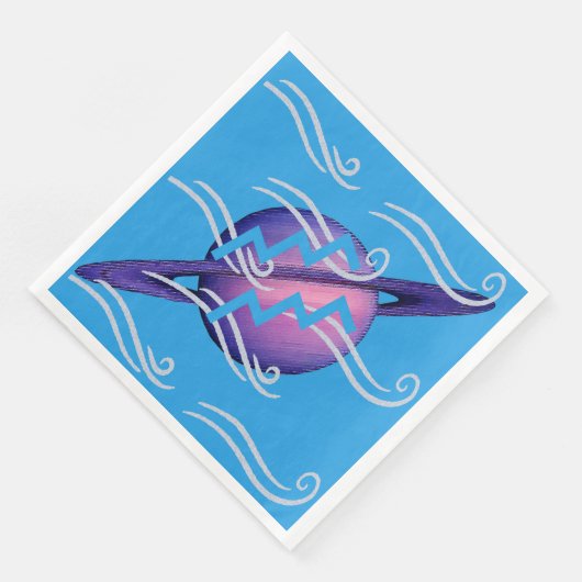 Aquarius-Esszimmer-Servietten Serviette (Ecke)