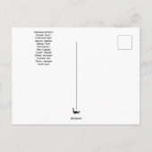 Aquarius february Birth Monat Postkarte (Rückseite)