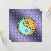 Aquarius & Feuer-Liste Karte (Vorderseite/Rückseite Beispiel)