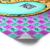 Aquarius & Feuer-Liste Poster (Ecke)