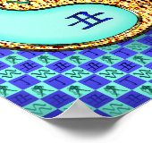 Aquarius & Feuer Ox Poster (Ecke)