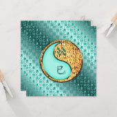 Aquarius & Feuer Schlange Karte (Vorderseite/Rückseite Beispiel)