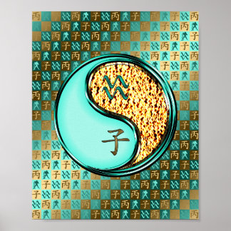 Aquarius & Fire Rat Poster