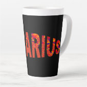 Aquarius - Firey Orange Yellow Blue Milchtasse (Rechte Ecke)