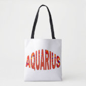 Aquarius - Firey Orange Yellow Blue Tasche (Vorderseite)