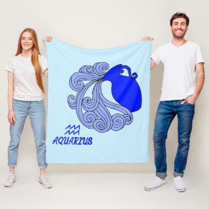 Aquarius Fleece Blanket