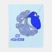 Aquarius Fleece Blanket (Vorderseite)