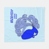 Aquarius Fleece Blanket (Vorderseite (Horizontal))