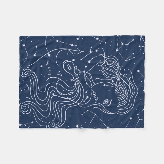 Aquarius Fleecedecke (Vorderseite (Horizontal))