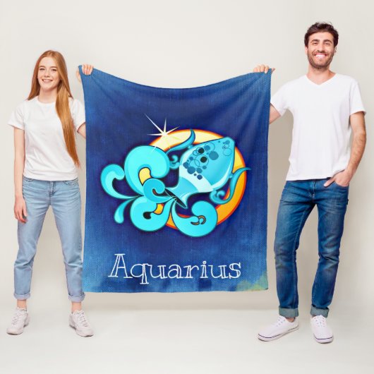 Aquarius Fleecedecke (Beispiel)