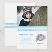 Aquarius Foto Geburtstagsparty Einladung (Vorne/Hinten)