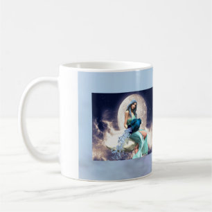 Aquarius - Frauen gießen Wasser aus einem Jug Kaffeetasse