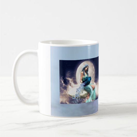 Aquarius - Frauen gießen Wasser aus einem Jug Kaffeetasse (Links)