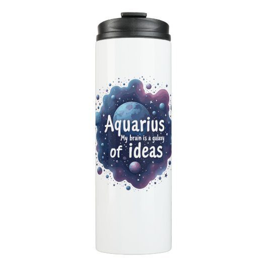 Aquarius Galaxy of Ideas Design Thermosbecher (Vorderseite)