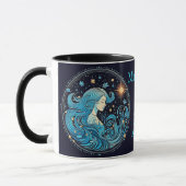 Aquarius Geburtstag Geschenk Name Kaffee schwarz Tasse (Links)