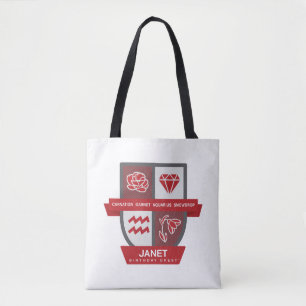 Aquarius Geburtstagswappen™ für 20.-31. Januar Tasche
