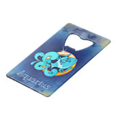 Aquarius Geldbeutel Flaschenöffner (Rückseite Schrägansicht)