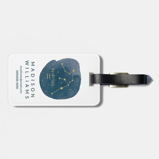 Aquarius Gepäckanhänger (Rückseite horizontal)