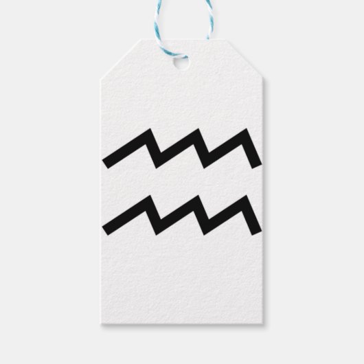 Aquarius Geschenkanhänger (Vorderseite)