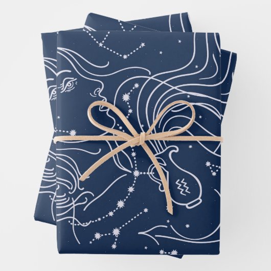 Aquarius Geschenkpapier Set (Beispiel)