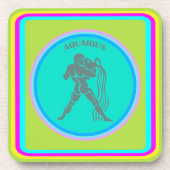 Aquarius-Getränke-Coaster Getränkeuntersetzer (Vorderseite)