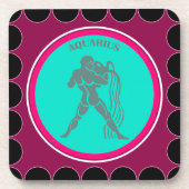 Aquarius-Getränke-Coaster Getränkeuntersetzer (Vorderseite)