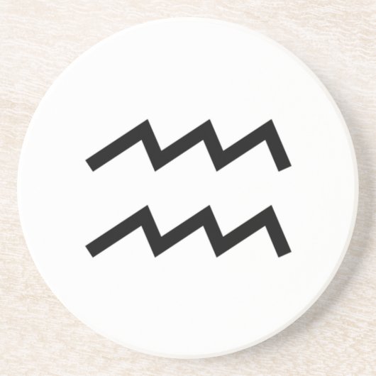 Aquarius Getränkeuntersetzer (Vorne)