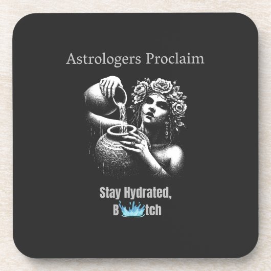 AQUARIUS GETRÄNKEUNTERSETZER (Vorderseite)