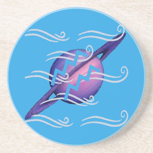 Aquarius Getränkeuntersetzer (Vorne)