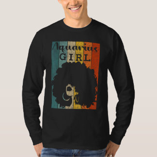 Aquarius Girl Afro Natural Hair Diva Black Woman Z T-Shirt