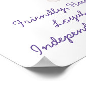 Aquarius - Girl Horoskop Poster (Ecke)