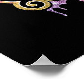 Aquarius Girls Black Queen Poster (Ecke)