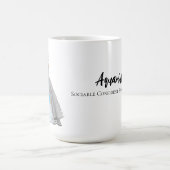 Aquarius Goddess Fashion Illustration Wasserträger Kaffeetasse (Mittel)