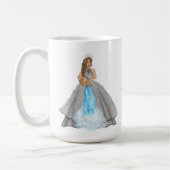 Aquarius Goddess Fashion Illustration Wasserträger Kaffeetasse (Links)