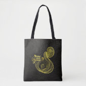 Aquarius-Gold auf Leder Tasche (Vorderseite)