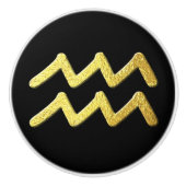 Aquarius Gold Keramikknauf (Vorderseite)