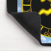 AQUARIUS / GOLD ZODIAC BIRTHDAY JEWEL MOUSEPAD (Ecke)