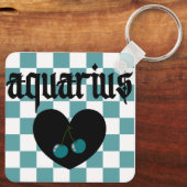 Aquarius Gothic Ästhetik Schlüsselanhänger (Rückseite)