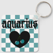 Aquarius Gothic Ästhetik Schlüsselanhänger (Rückseite)