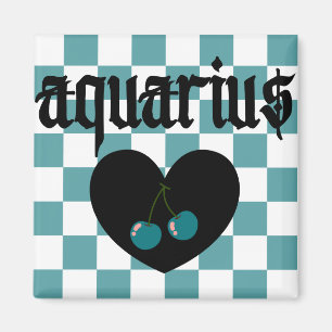 Aquarius Gothic Ästhetische Schachfiguren Kunst Magnet