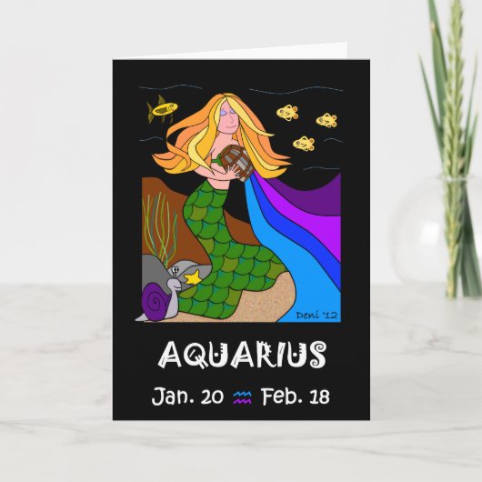 AQUARIUS - GREETKARTE KARTE (Vorderseite)