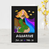 AQUARIUS - GREETKARTE KARTE (Gelbe Blume)