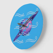 Aquarius Große Wanduhr (Winkel)