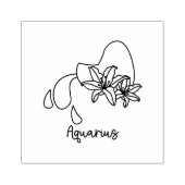 Aquarius Gummistempel (Prägung)
