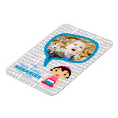Aquarius Happy Birthday Keepake für Kinder Magnet (Linke Seite)
