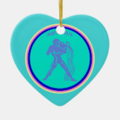 Aquarius Heart Ornament (Vorne)